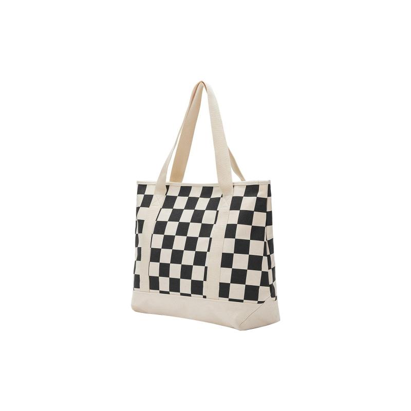 Vans Cotton Tote Bag, Shopping Bag, Shoulder Bag, Handbag Regular Unisex Black White Vans VN0A7PEQ3KS