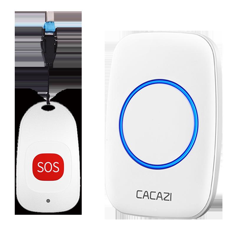 Elderly SOS Wireless Remote Long-Distance Help Button: One-Click Patient Alarm Doorbell.