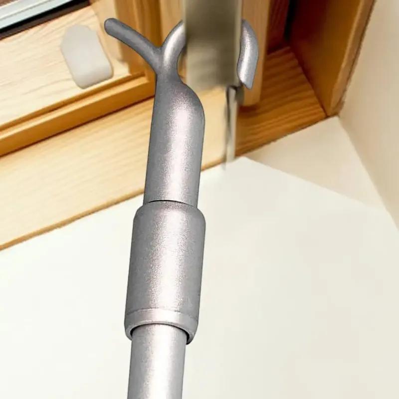 Curtain Pull Rod 33-60cm Telescopic Rod Roof For Window Opener Pole Aluminum Alloy Telescopic Rotating Rod Curtain Accessories