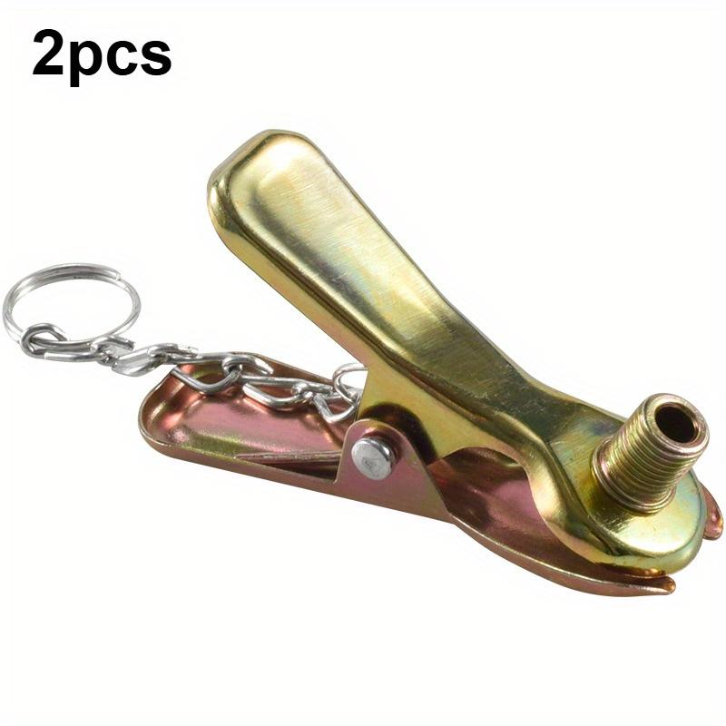 

Золотые адаптеры для насадок велосипедного насоса - Американский и британский интерфейс, Зажимы-утконосы для легкого крепления, Прочная железная конструкция