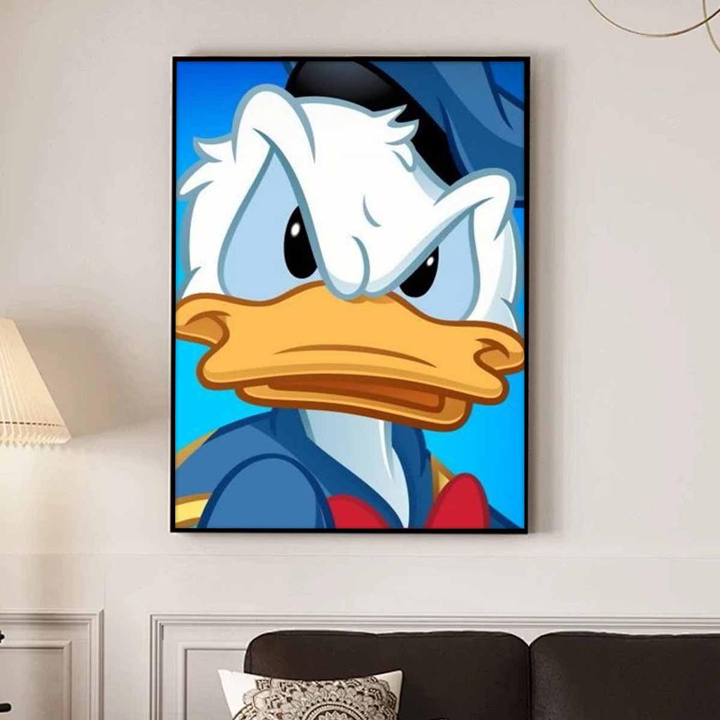 5D Diy Diamond Painting Angry Donald Duck Full Drill Rhinestones Mosaic Embroidery Handmade Products Home Decor Gift