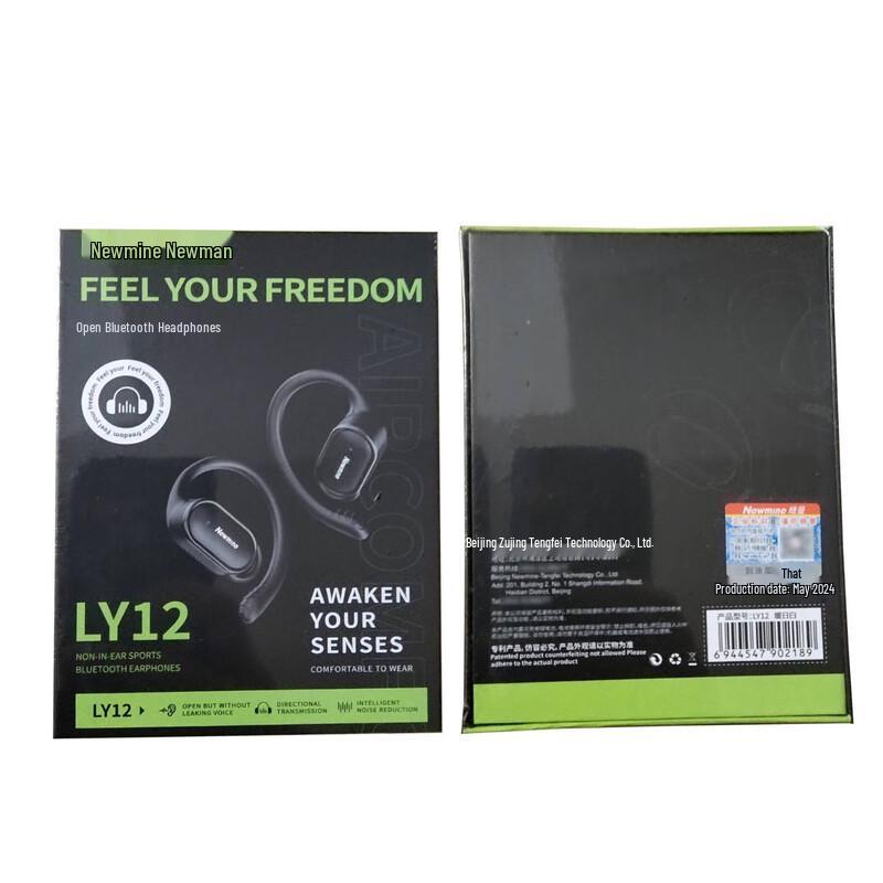 Newman LY12 Bone Conduction Open-Ear Sports Bluetooth Earphones