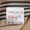 Burberry Stainless Collar Coat FDC32-202-40 Stripe Beige cotton/Polyurethane Women Used