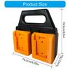 Space Saving 4 Bay Tool Battery Storage Rack Small Designs 18V/20V Battery Organizers Easy to Use for Workshop Use