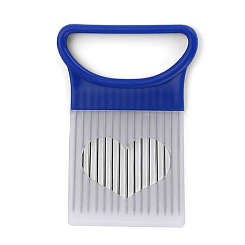 Effortlessly Slice Onions Colorful Onion Slicer Kitchen Stainless Steel Potato Chip Onion Holder