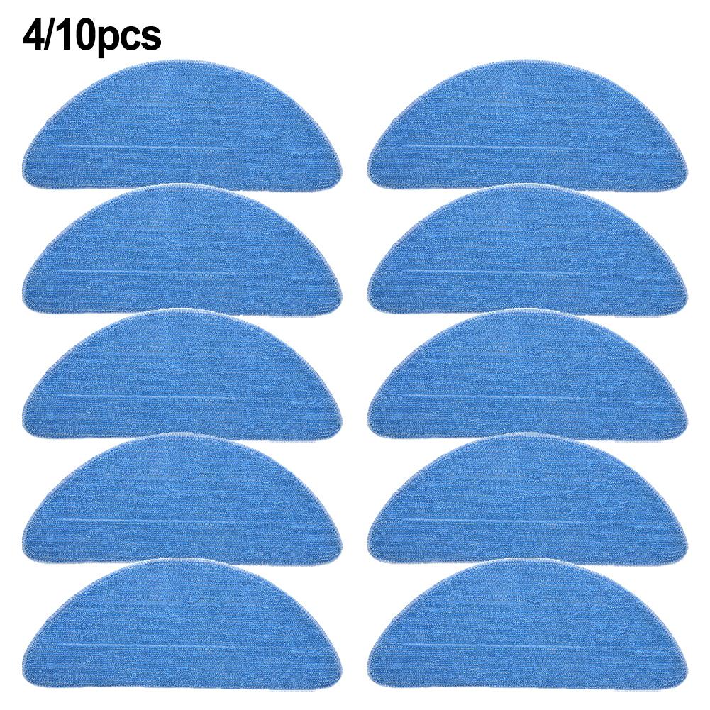 4/10 Pc Microfiber Rags For Ropo Glass 3, For Ropo Glass 4 Robot  Vacuum Cleaner Dry And Wet Usage Mop Cloths Pad Floor Cleaning