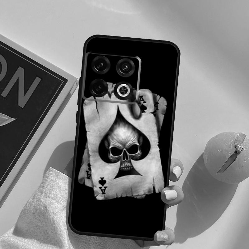 Ace of Spades Poker Case For OnePlus 12R 13R 13T 10R 15 13 12 11 10T 8T Nord CE 4 3 2 Lite N20 N30 Nord 5 Cover