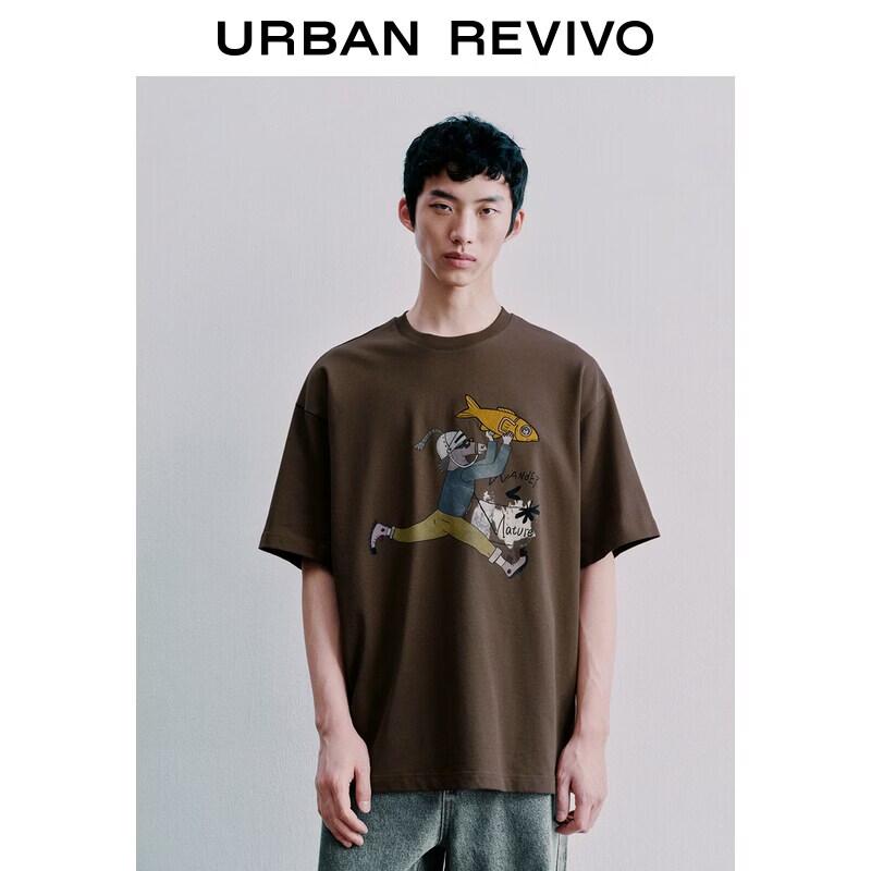 

UR 2026 Men s Distressed Print Cotton T-Shirt M