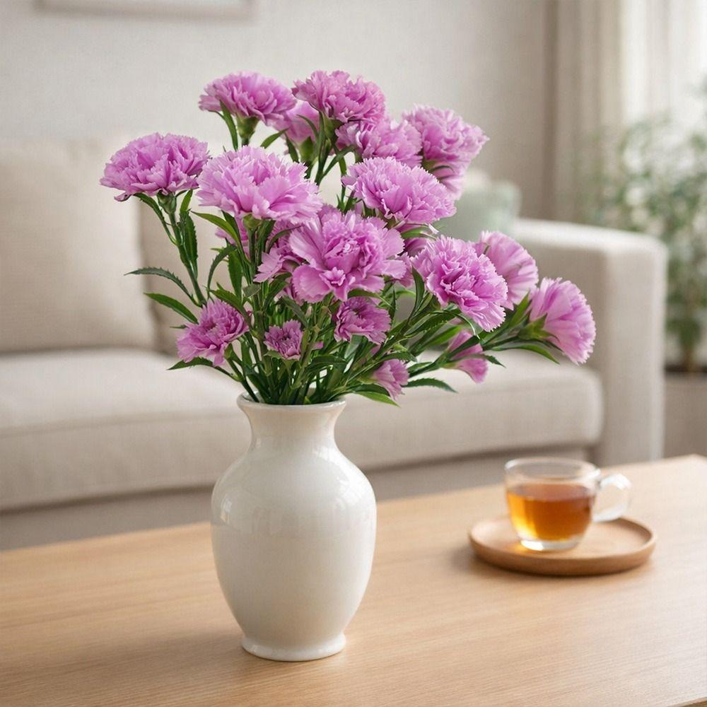 14-flower Artificial Carnation Bouquet DIY Home Wedding Photography Decoration  Home Decor