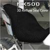 Motorcycle Seat Cover for H&OND&A NX500 NX 500 2024 Motorcycle Seat Cover 3D Airflow Seat Protect