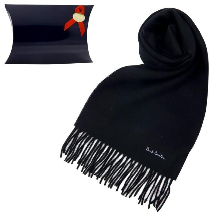 [Paul Smith] Scarf Unisex Plain 79/Black/White