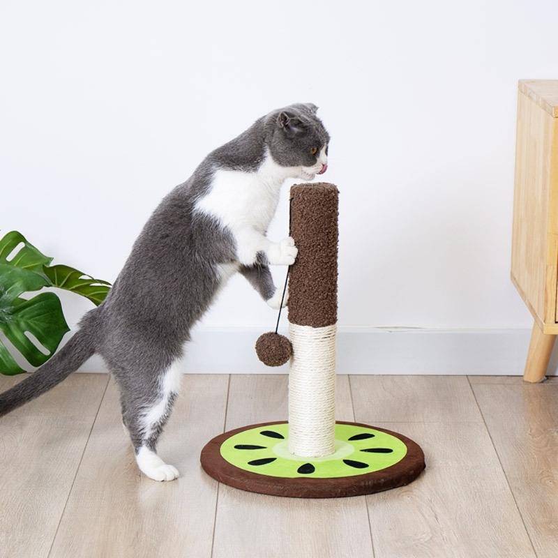 Cute Cat Scratcher Interactive Pet Toy for Cat and Kitten Playing Post