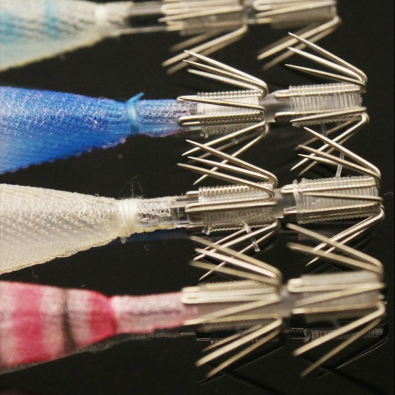 Squid Hook Drum Blowing Hook Luminous Squid Cuttlefish Artificial Bait with Explosion Hook Sea Fishing Tackle Artificial Bait