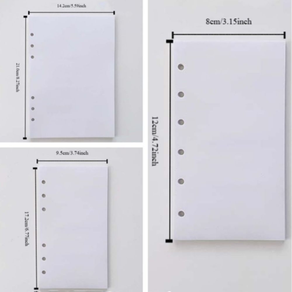 40Sheets Adhesive Tape Release Paper Anti-Dirt Refill Spiral Binder Notebook Paper Office