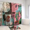 Abstract Art Graffiti Shower Curtain Colorful Bathroom Decorative Novelty Shower Curtain, Waterproof and Durable