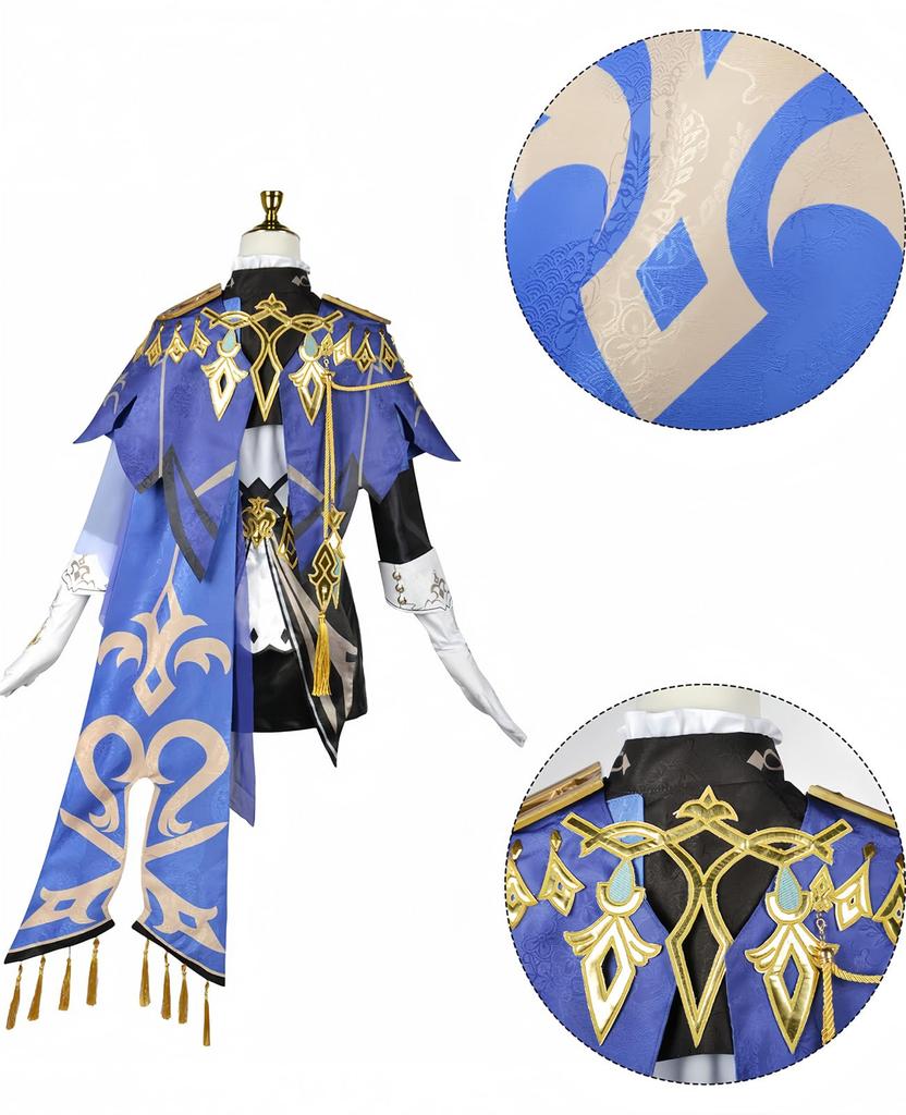 Genshin Impact Cosplay Chlorinde Cosplay Costume Chlorinde Uniform Chlorinde Genshin Impact Eye Duel Agent Shadow Hunter [NOKIJP] God's
