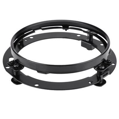 7-inch Gegalvaniseerde Zwarte Koplamp Verlenging Sierring Beugel Motorfiets