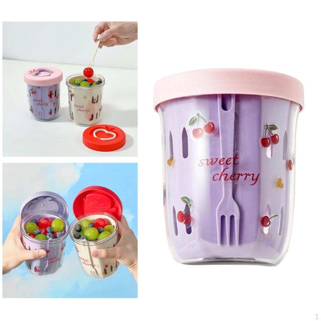 Nádoba na uskladnění ovocného salátu Nepropustná Lehká s rukojetí Přenosná víčka