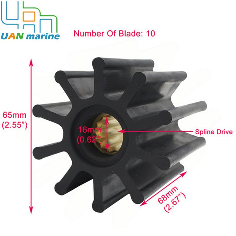 31130-0061 Marine Flexible Water Pump Impeller For Jabsco 31130-0061 31130-0061-P  YANMAR 119593-42200 119593-42202  SP-130