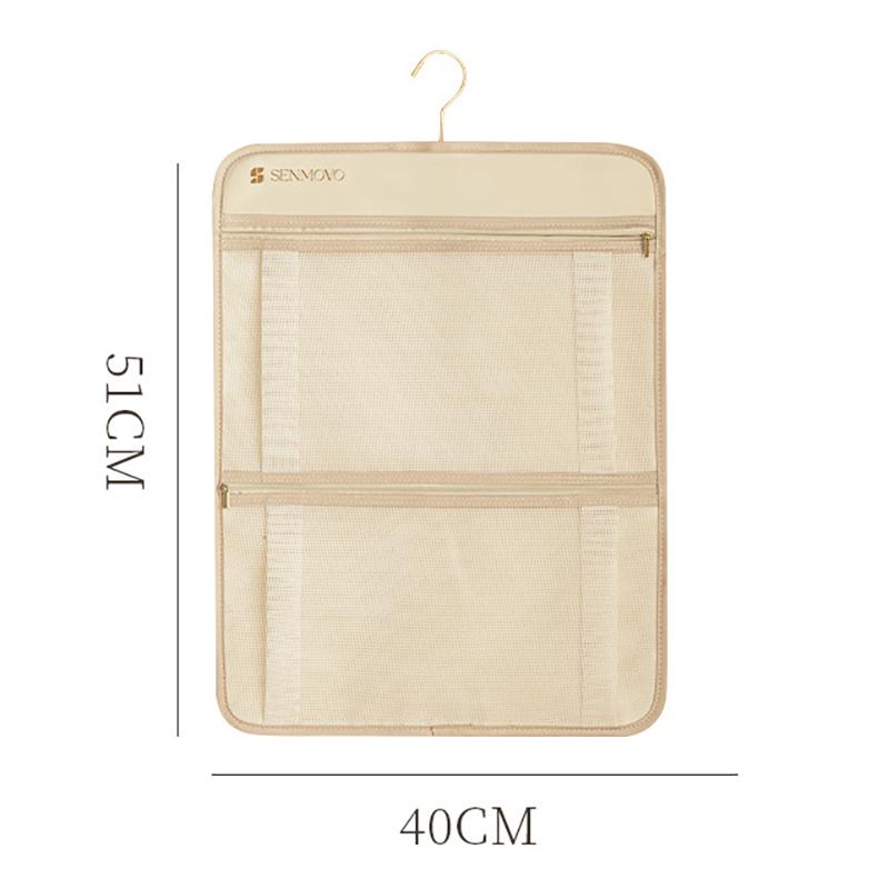 Hanging Clothes Organizer Bag - Multi-Pocket Underwear & Socks Storage For Home/Dormitory Wardrobe - Durable Space-Saving Design