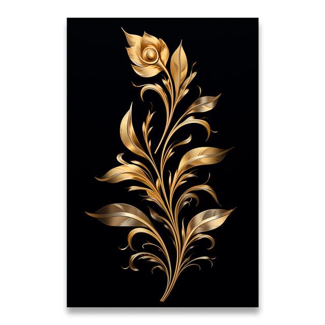 1pcs Canvas Painting Dark Golden Flower Wheat Canvas Painting Decorative Paintings Wall Decor Art Mural Wall Decoration for Home No Frame
