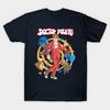 Men Black Print T-shirt Doctor Power No-Cut Transfer Paper Print Cotton Tshirt