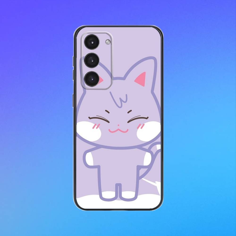 Cute A-ANITEEZ Phone Case For Samsung A73,A72,A71,A70,A53,A52,A51 Black Soft Case Samsung a22 4g
