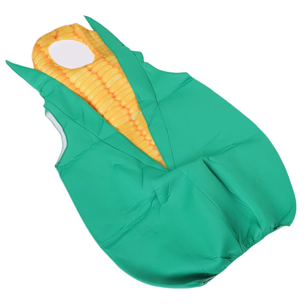Corn Costume Funny Unisex Adult Food Costume with Open Face Arm Holes for Holiday Parties Dress Up Parties
