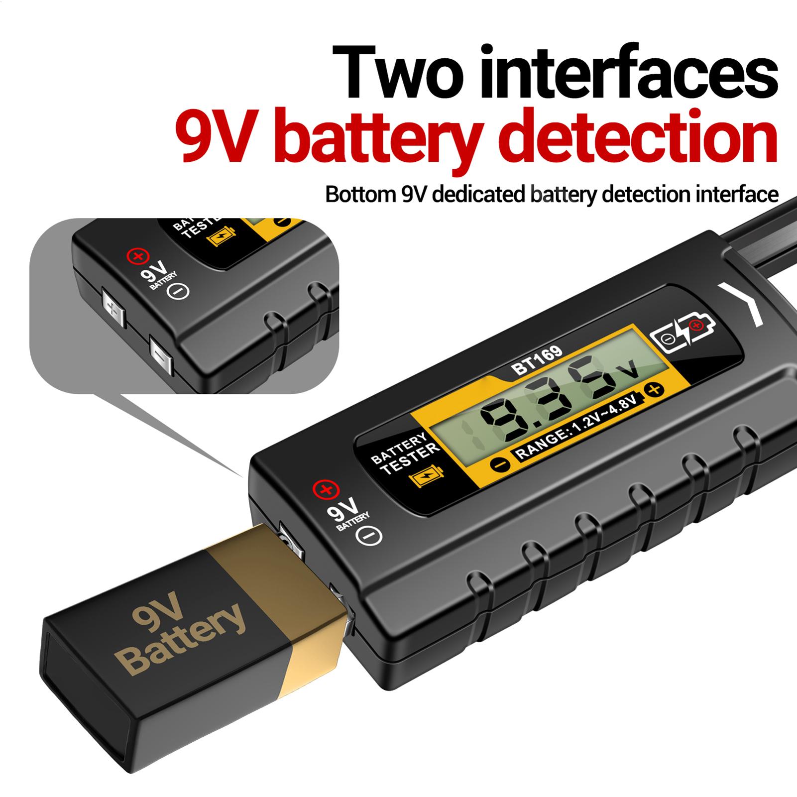 

Battery Tester Household Battery Checker Digital Display Analyzer Monitor Tester Meter Equipment For AA AAA C D 9V Button Cell CN