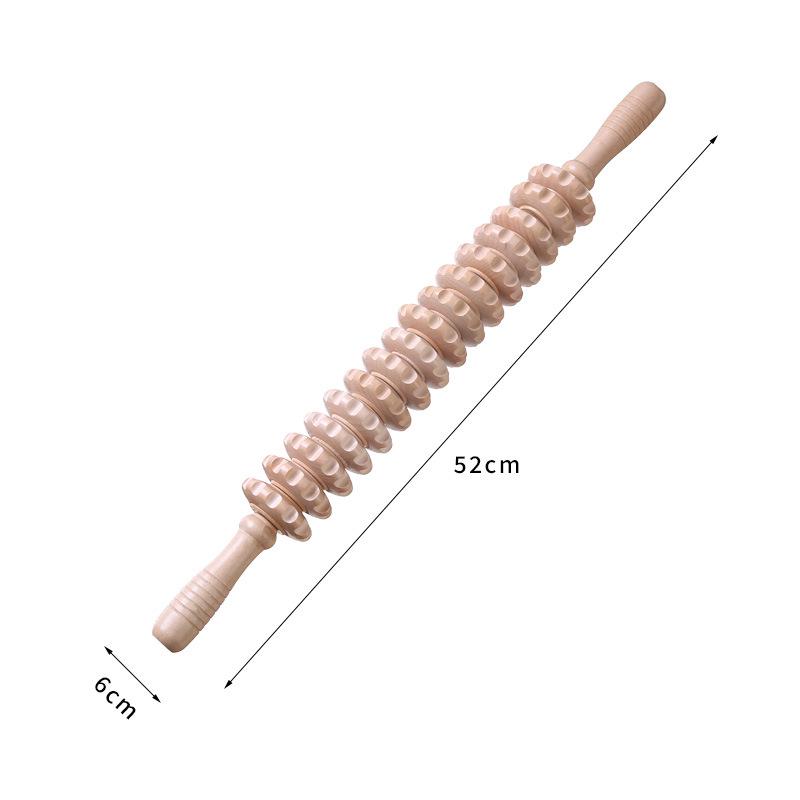 Wooden Full-Body Meridian Massage Roller for Yoga and Fitness