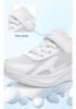 Boys' Non-slip Mesh Running Shoes - Soft Sole, White, for Spring & Autumn School Sports.