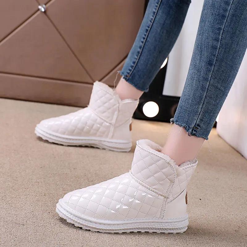 

Женская обувь Круглый носок Черный Водонепроницаемый Женские Зимние Ботинки Ботильоны Весна Осень Дизайнерская Роскошь С Шикарным Носком Горячие 39 Горячие 41