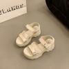 TUINANLE Sandalias de Tacón de Plataforma Gruesa para Mujer Verano Cuña con Hebilla Casual Cómodas de Color Sólido Sandalias de Playa