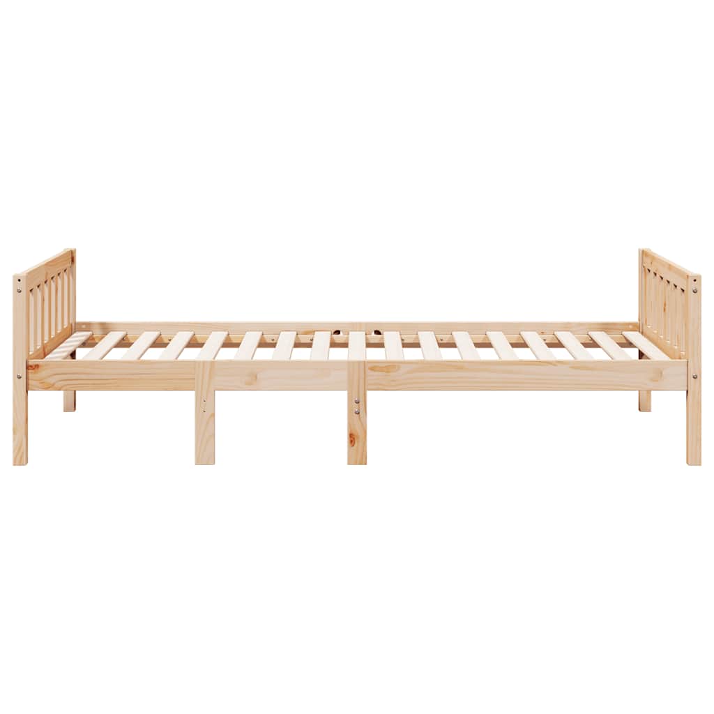 Vidaxl Łóżko Dziecięce Bez Materaca, 90X190 Cm, Lite Drewno Sosnowe