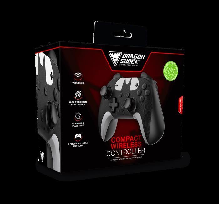 Manette de jeu - dragonshock - poptop compact bt - bluetooth - compatible nintendo switch - vibration réglable