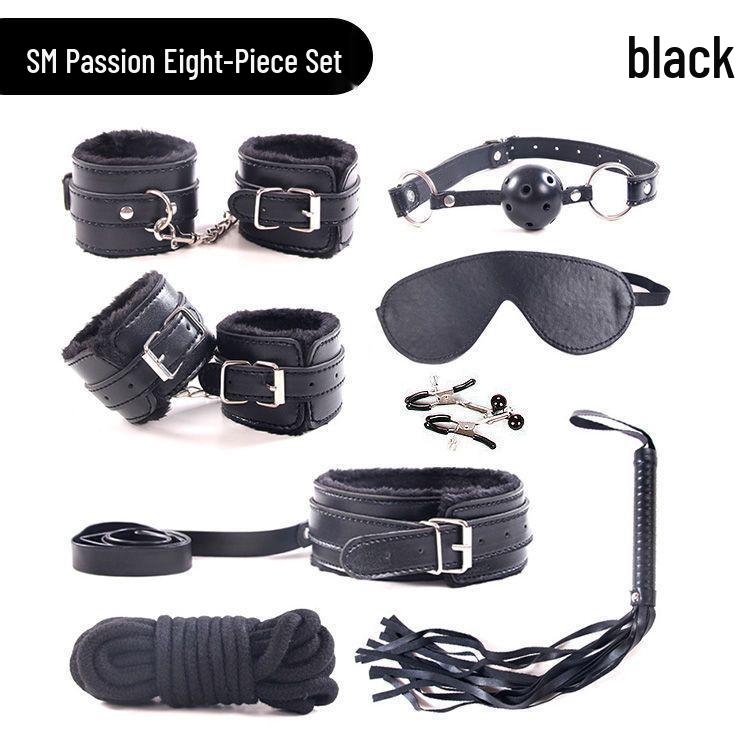 Kit Erotic SM pentru Adulți: Mască de ochi, Zăbală, Bici de piele și Corzi de legare