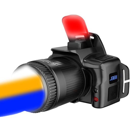 Smart Sensor Headlamp Work Light Control Outdoor LED Rechargeable Zoomable with Motion Fishing