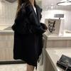Tassel Knitted Sweater Cardigan Women's Autumn and Winter New Design Sense Niche Loose Lazy Wind Large Lapel Sweater Jacket