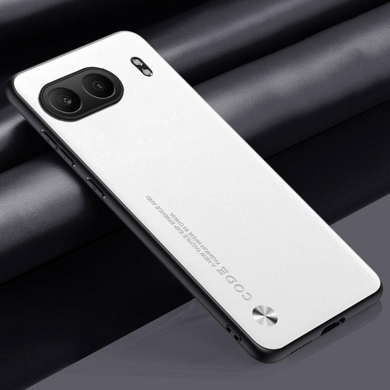 

Розкішний шкіряний чохол PU для OnePlus Nord 4, задня кришка, матова силіконова протиударна повна захист, чохол для телефону OnePlus Nord4 5G For OnePlus Nord 4 білий