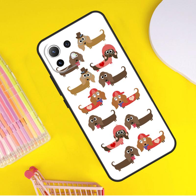 Dachshund Sausage Dog Cover For Xiaomi 14 13 Ultra 11T 12T 13T 14T Pro POCO X7 Pro X3 X5 F3 F5 F6 M6 X6 Pro Case