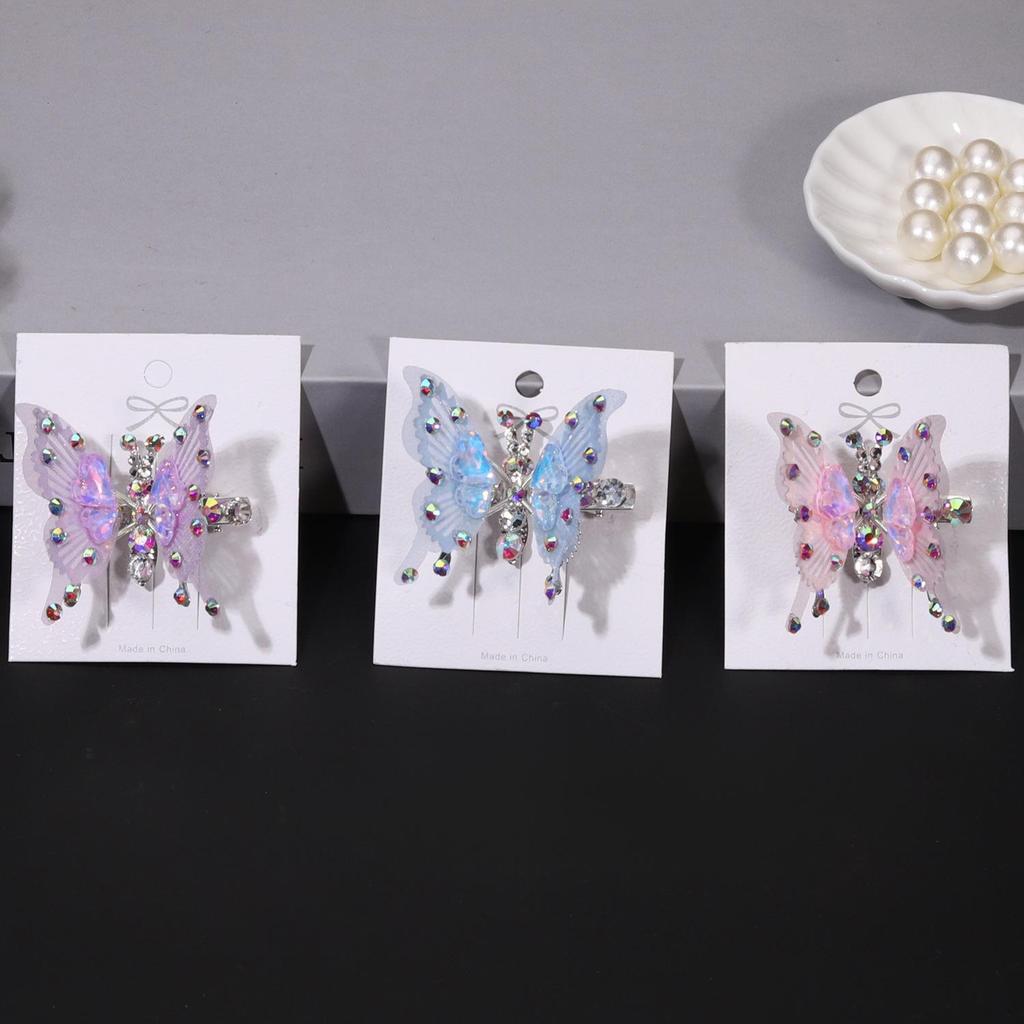 Luxuriöse Strass-Schmetterlings-Haarspange für Mädchen - Frühjahrs- & Sommerkollektion