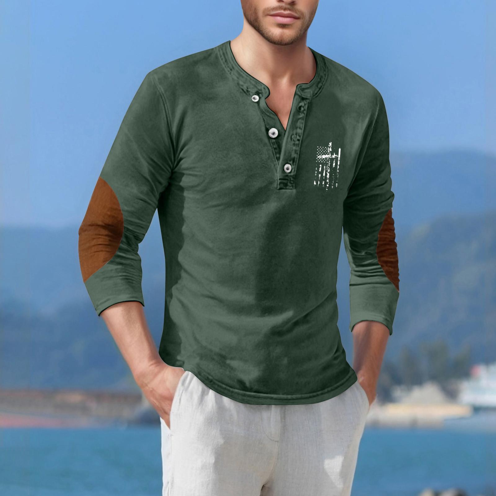 Мужская футболка уличная повседневная мода с коротким рукавом L армия зеленый 1739₽