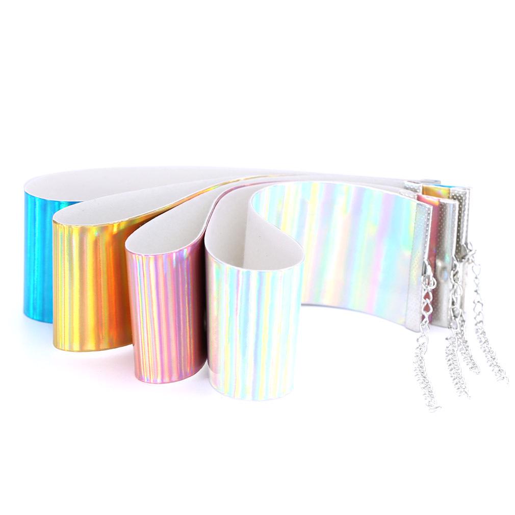 Wide Laser Glow Choker, Street Party Statement Neckband Clavicle Accessory