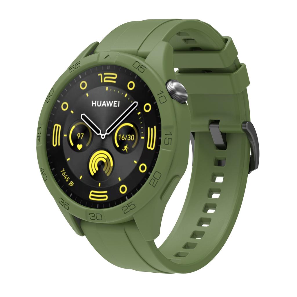 Huawei Watch GT4 GT5 GT6 46mm için Silikon Kılıf+Silikon Kayış