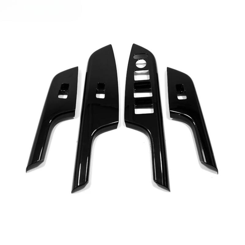 Car Armrest Door Window Glass Lift Switch Panel Cover Trim For Honda CRV CR-V 2012 2013 2014 2015 2016 Carbon Fiber Accessories
