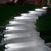 Solar Powered Outdoor Step Lights Outdoor Solar Stair Light Waterproof LED Garden Decoration Lamp for Patio Courtyard Driveway
