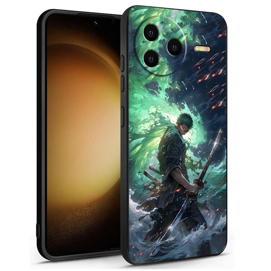 One Piece Cool Green Zoro Black Soft Phone Cover Case for Xiaomi Redmi A5 13C A4 14C A3 9 A1 A2 Plus K40 K80 Pro 10 12C