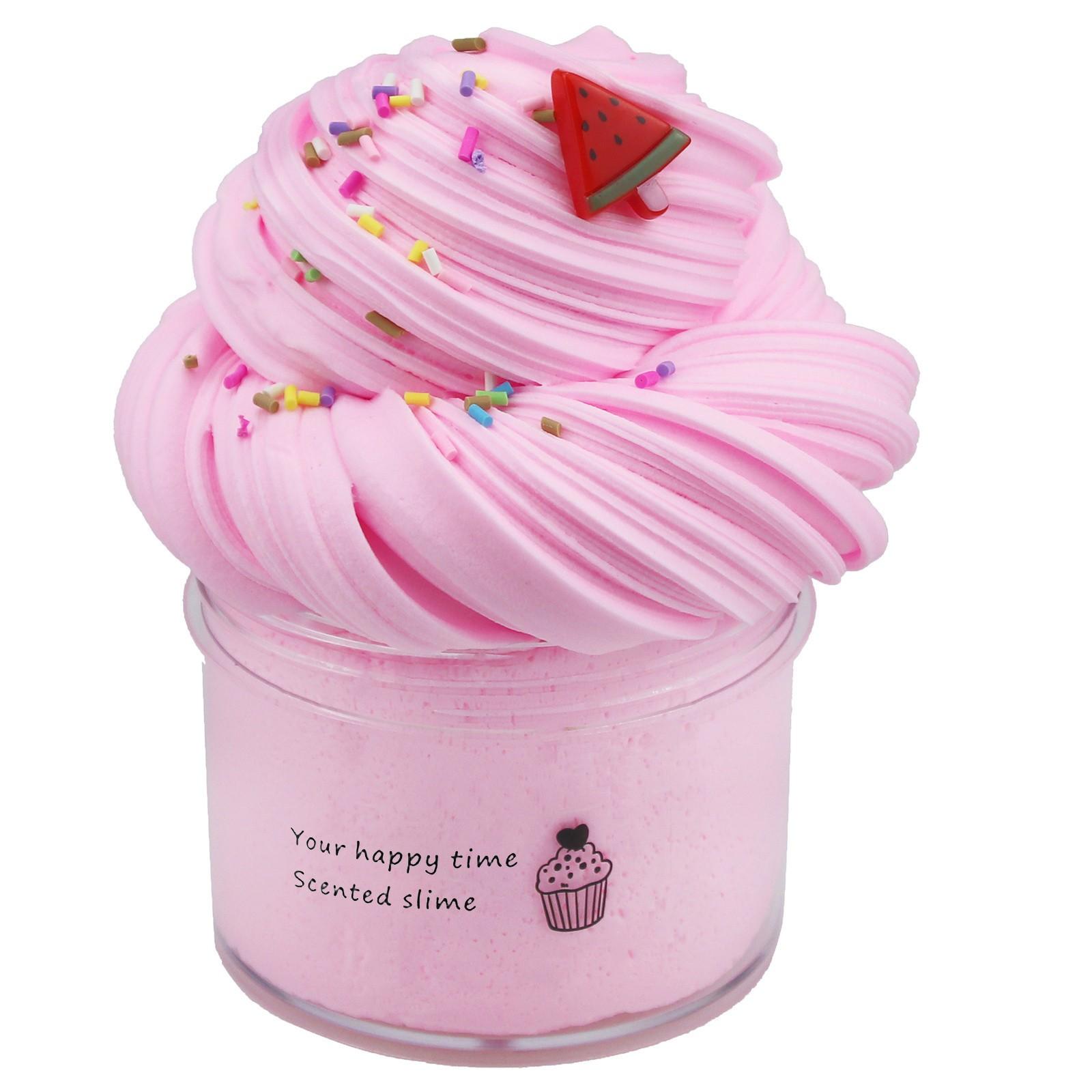 

(Софиелес)DIY поставки слизи фруктовая слизь ароматерапия давление детская игрушка слизи розовый