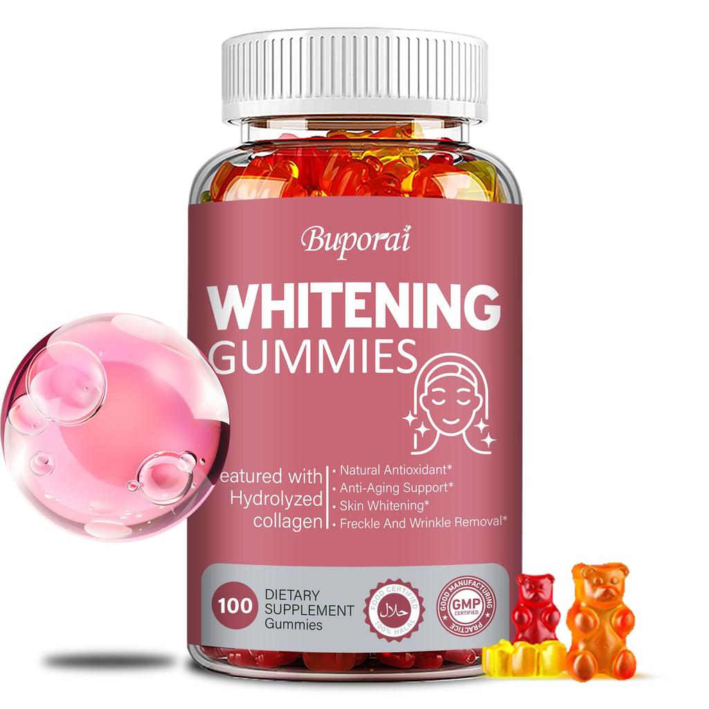 Glutathione Collagen Gummies: Brighten Skin Tone, Provide Antioxidant Benefits, Whiten and Anti-aging Support, Suitable for Adults.