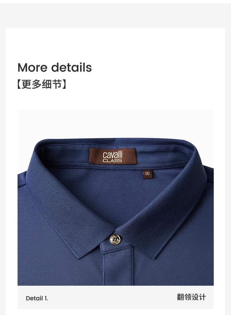 Exquisite Embroidery, Simple and Fashionable. Spring and Summer Short Sleeved Men's Polo Shirt, Solid Color, Casual and Versatile